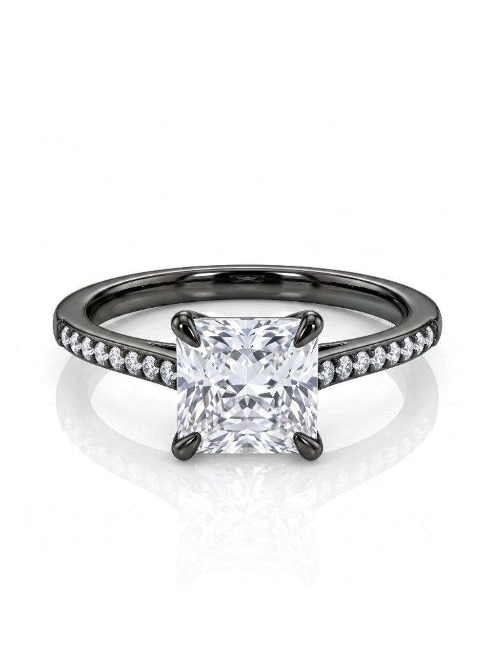Black Gold ring, size 10, 925 Sterling Silver